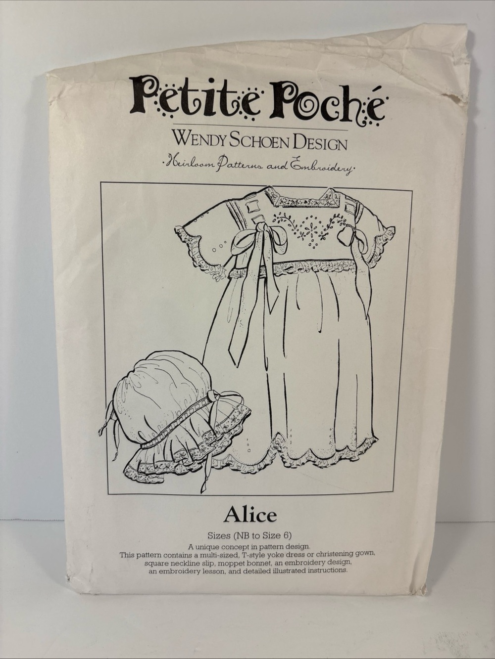 Petite Poche Wendy Schoen Design Alice Heirloom Patterns And Embroidery Vintage